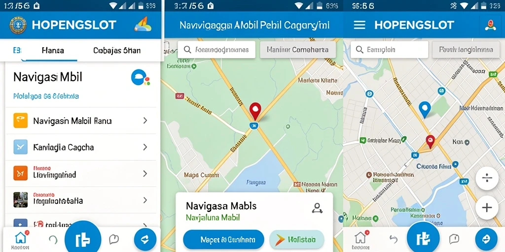 Tampilan antarmuka HOPENGSLOT yang ramah pengguna untuk navigasi mobil.
